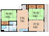 オアシス安部山公園 3DKの間取り