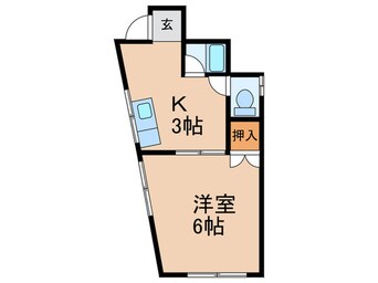 間取図 コーポ大野城