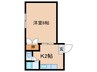 コーポ大野城 1Kの間取り