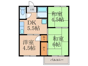 間取図 コーポ幸