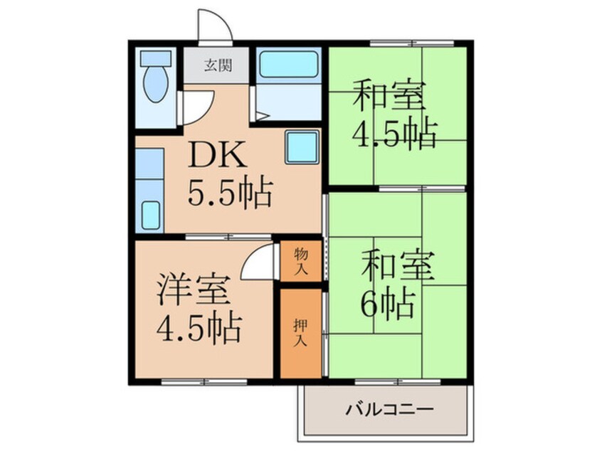 間取図 コーポ幸