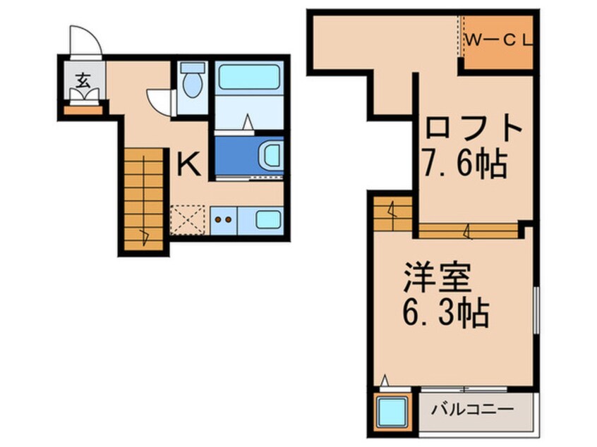 間取図 ピエス千早Ａ