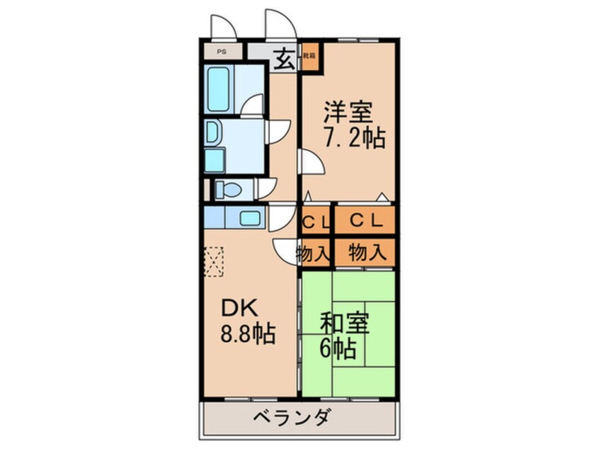 間取図 グリーンハイツ須恵