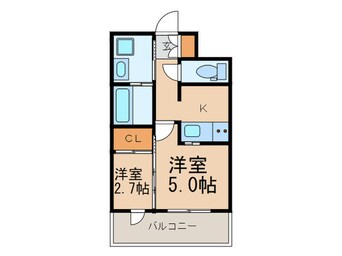 間取図 ｴﾝｸﾚｽﾄ博多駅前ＡＲＴ（404）