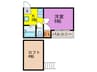 CAROTE　CLUB 1Kの間取り