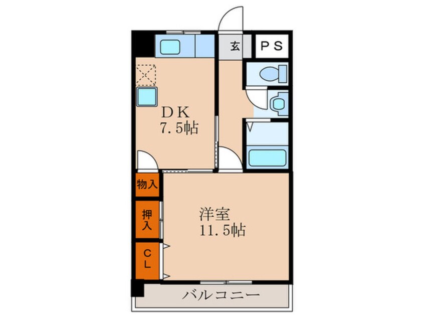 間取図 リバーサイド東櫛原