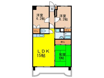 間取図 シューレス春日