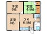 コーポウィンドミル 3DKの間取り