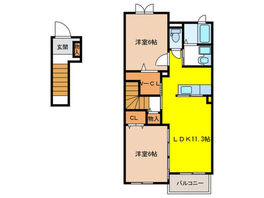 間取図 ブリオ浦の原