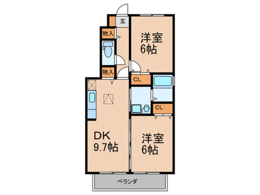 間取図 ファミール若宮