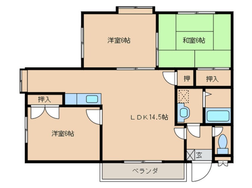 間取図 ボヌール守恒