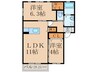ヴィラシャ－メゾン苅田カナリヤ 2LDKの間取り