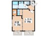 ビバリーヒルズハウス(3～4号) 1LDKの間取り