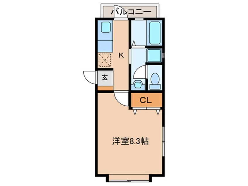 間取図 エスポワ－ル六本松南