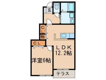 間取図 グリーンヒルズ旭 Ｃ