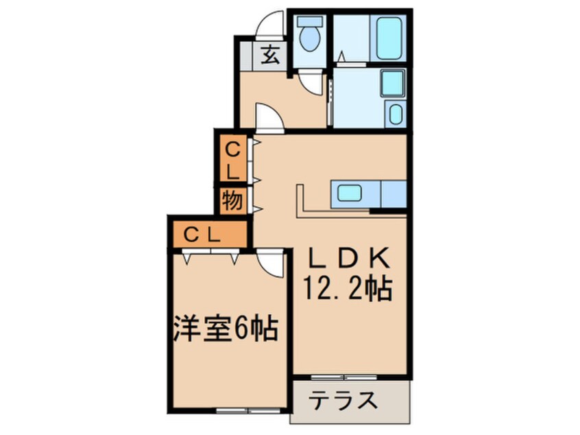 間取図 グリーンヒルズ旭 Ｃ