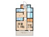 ｴﾝｸﾚｽﾄ博多駅前ＡＲＴ（708） 2Kの間取り