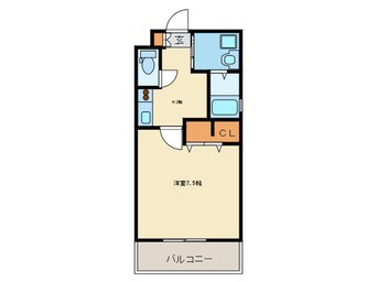 間取図 エンクレスト県庁前(409)