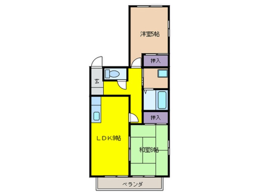 間取図 サンハイツ松ケ丘