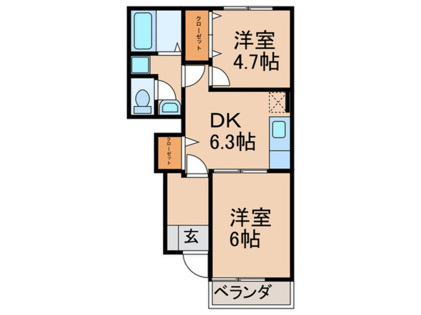 間取図 ミルデハイム Ｂ