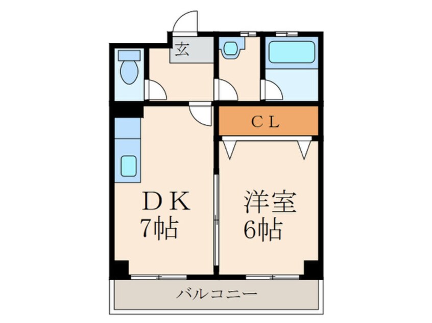 間取図 コンプレート中津口