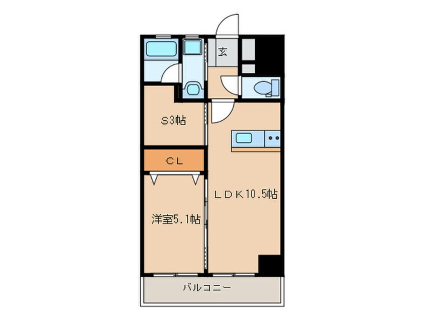 間取図 ザ・ヒルズ戸畑