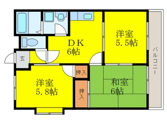 間取図 アドバンストラスト６