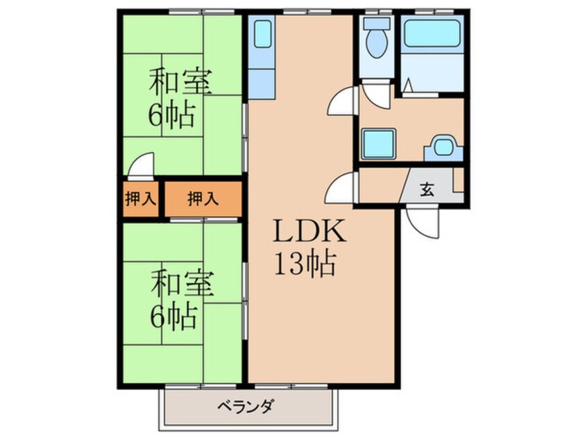 間取図 フレグランス　後藤