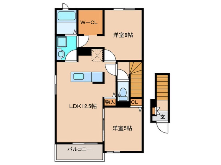 間取図 カモミールＥ