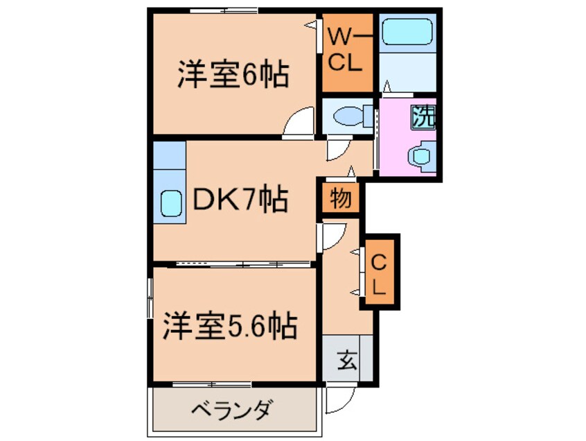 間取図 ミニヨン・カ－サⅠ