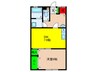 荒江コーポ 1DKの間取り