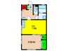 荒江コーポ 1DKの間取り