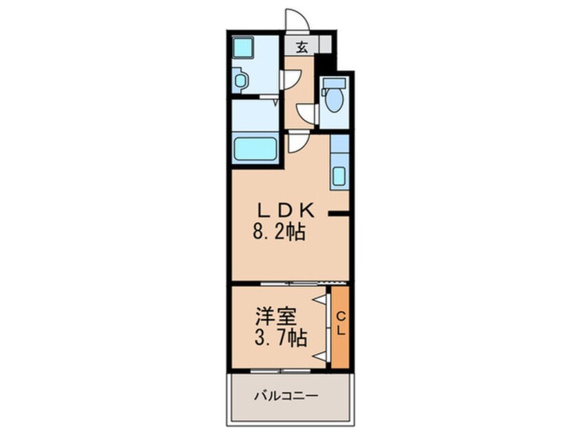 間取図 modern palazzo 天神北Ⅱ