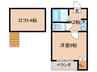 グランスク二日市 1Kの間取り