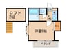 グランスク二日市 1Kの間取り