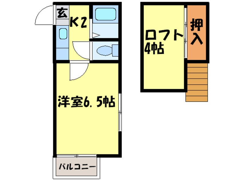 間取図 モアハイツ井尻