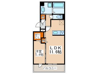 間取図 クラヴィーア朝倉街道駅前