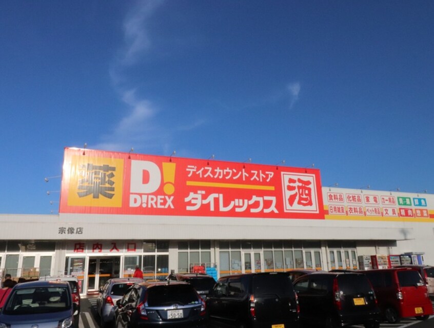 ダイレックス宗像店(ディスカウントショップ)まで500m ラウレレヒラ