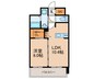 S-RESIDENCE中呉服 1LDKの間取り