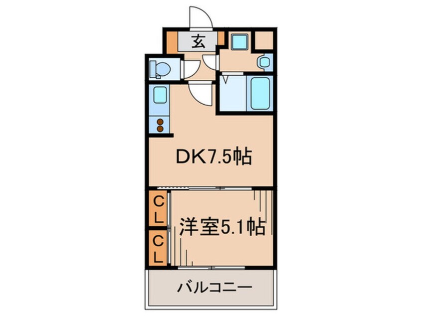 間取図 Ｆ・ＰＡＲＣ大濠公園(906)