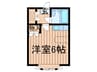 シティルーム折尾Ｂ 1Rの間取り