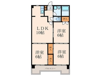 間取図 オアシス霧ヶ丘Ⅲ