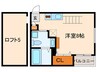 シャンテ下山門 1Rの間取り