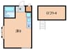 メゾンド梅ノ木 1Rの間取り