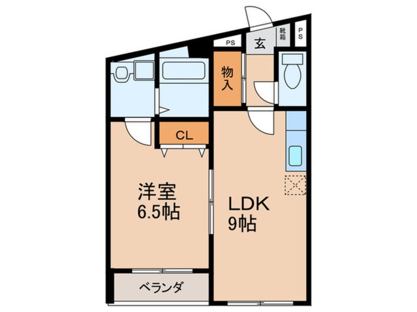 間取図 クレールメゾン櫛原