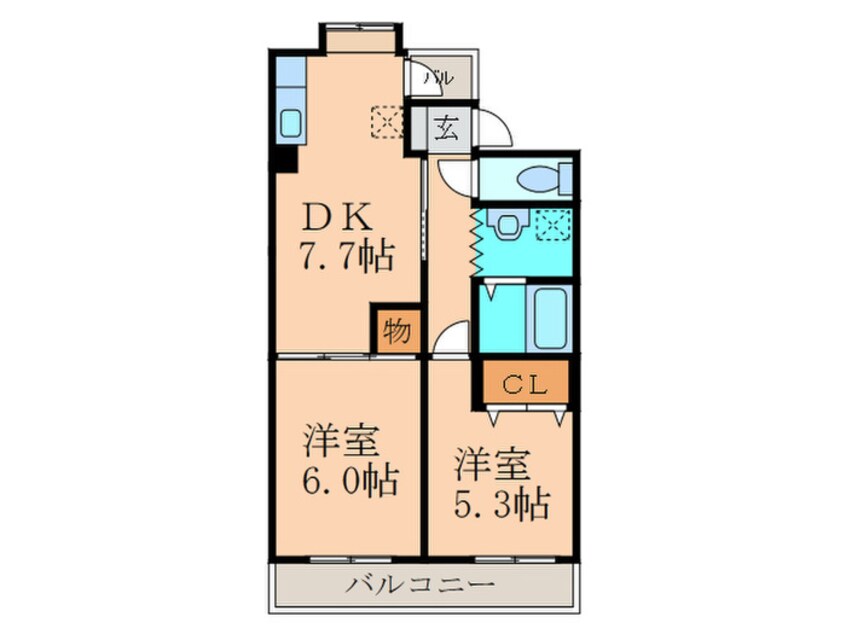 間取図 レジデンスあずまⅡ