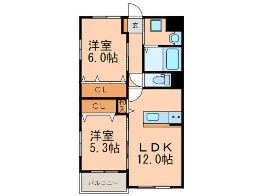 間取図 アヴァンセ志免