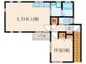 クレシア 1LDKの間取り