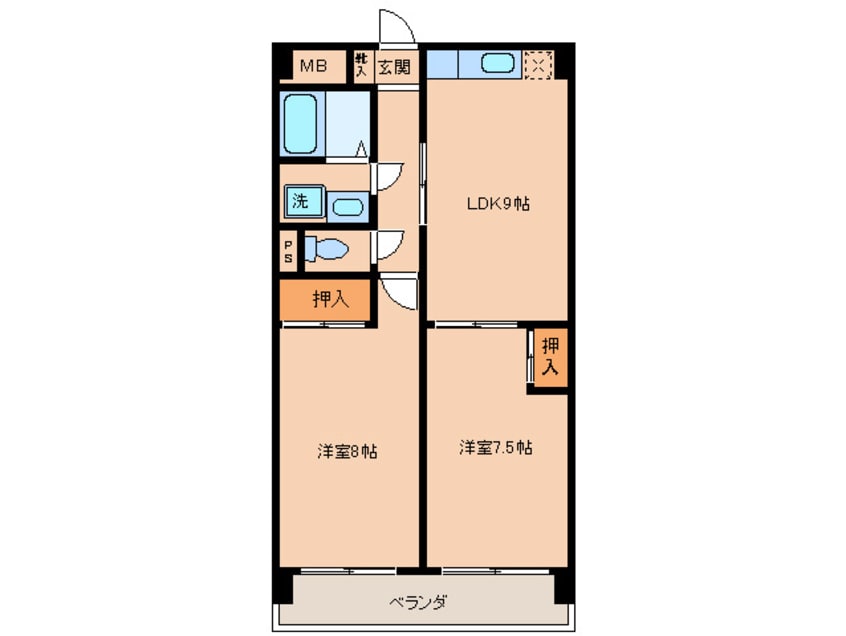 間取図 グランドヒル野中