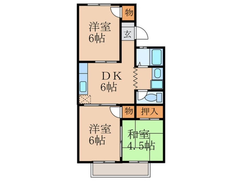 間取図 グランディール行橋 Ｃ